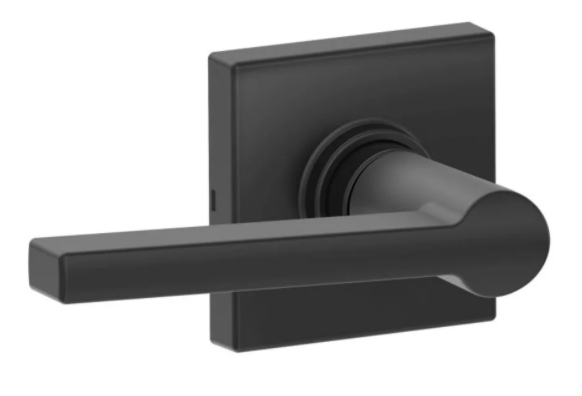 Solstice Lever w/ Collins Trim - black