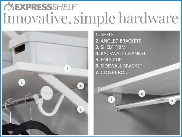 express shelf closet shelving installation