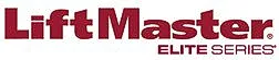 LiftMaster Elite Series logo in burgundy font.