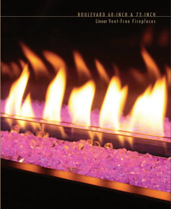boulovard series gas fireplace