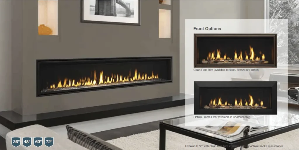 Echelon Linear Direct Vent Fireplace