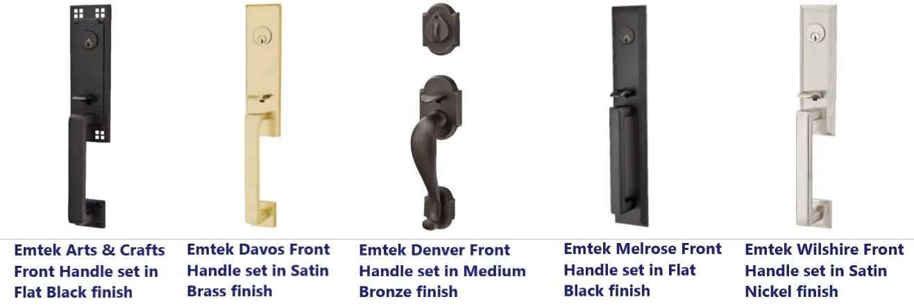 emtek front handle set examples door lock installation georgia