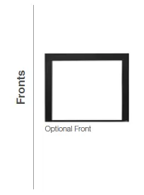 Black framed optional front. Text